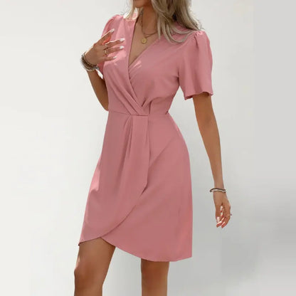 Zarya Robe Midi Cache-Cœur Pastel - ComfySweet