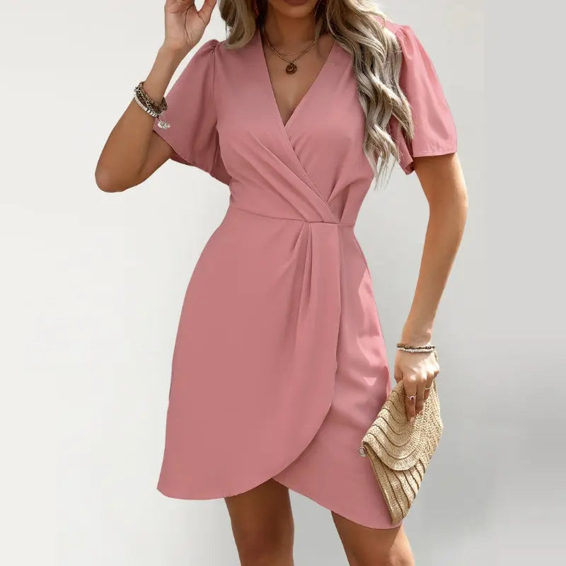 Zarya Robe Midi Cache-Cœur Pastel - ComfySweet