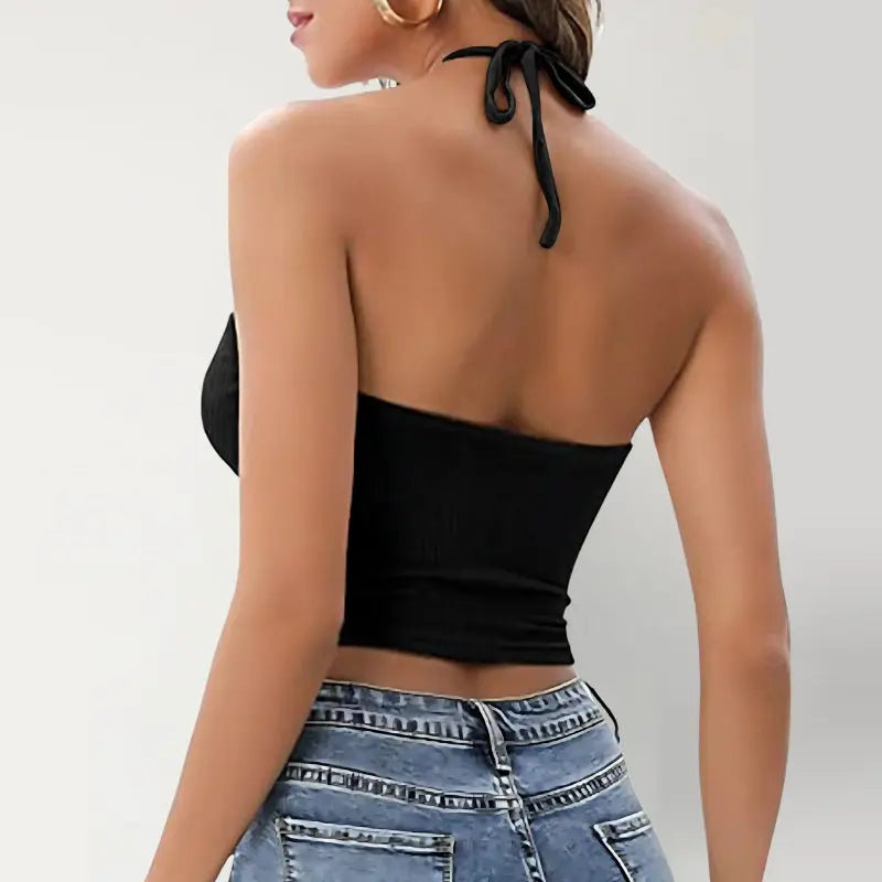 Camisole Halter Ouverture Goutte - ComfySweet