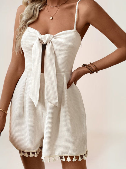 Nerissa Combishort Bohème Bustier Nœud