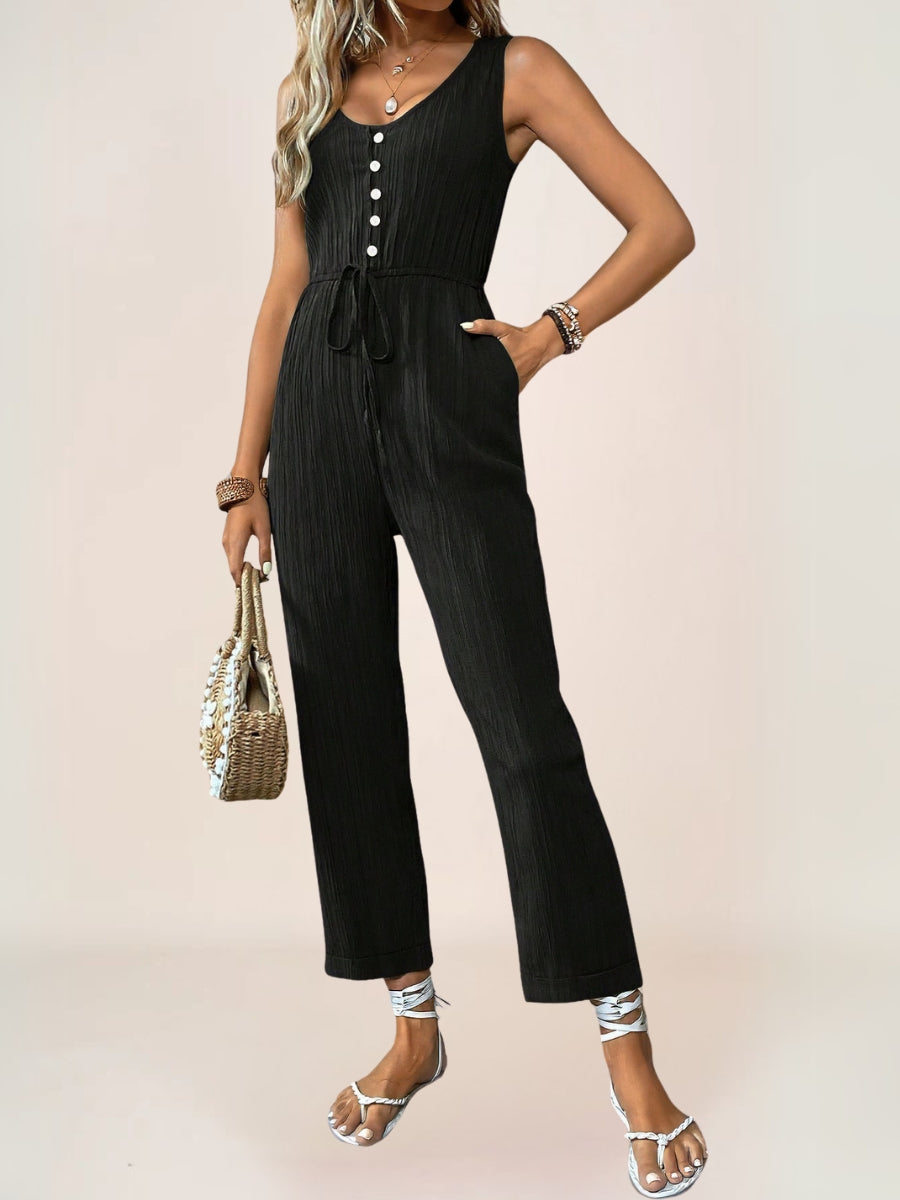Syra Combinaison Casual-Chic Plissée