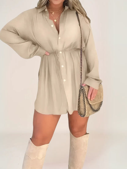 Zénaé Robe-Short Style Chemise