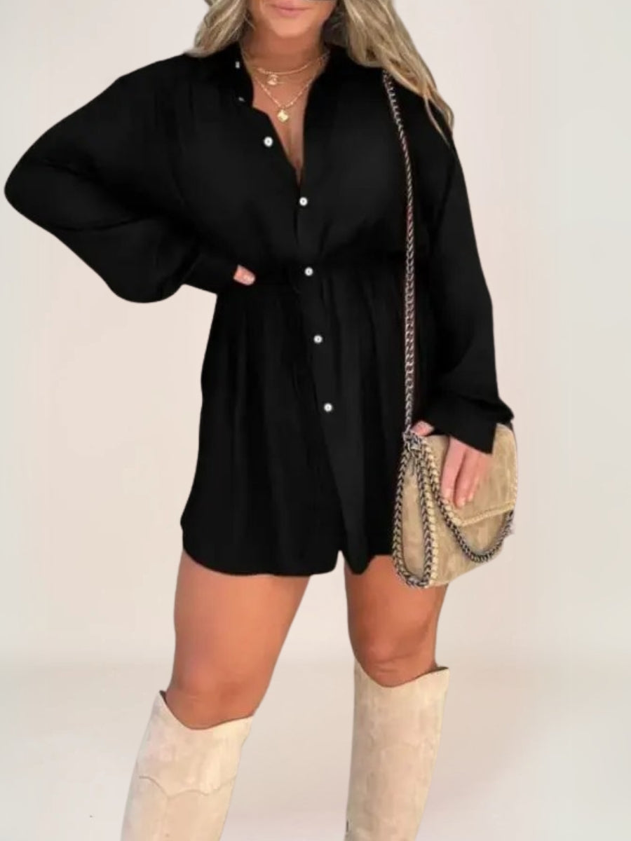 Zénaé Robe-Short Style Chemise