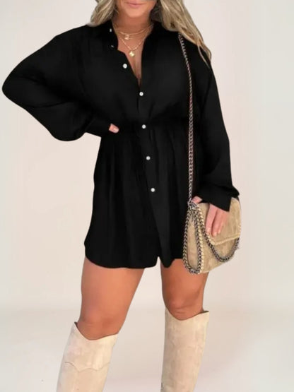 Zénaé Robe-Short Style Chemise