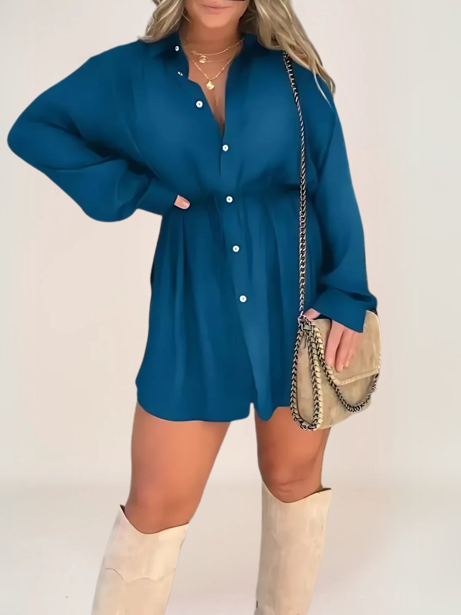 Zénaé Robe-Short Style Chemise