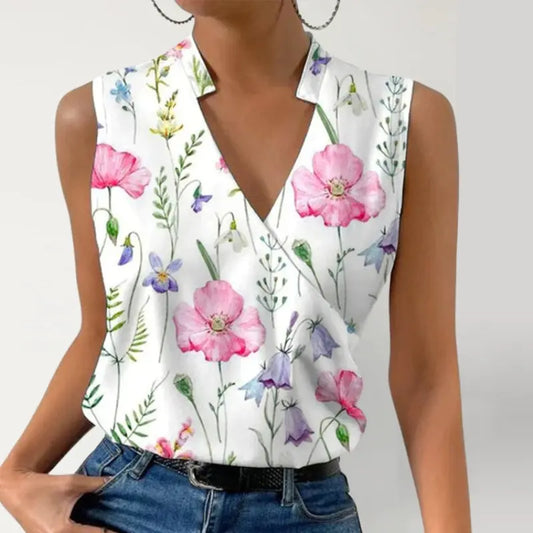 Top bohème à imprimé aquarelle - ComfySweet