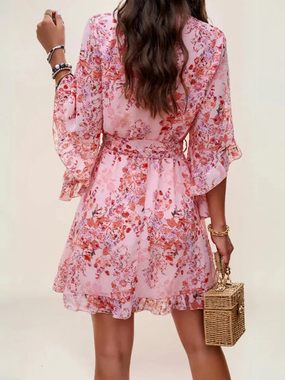 Emma Robe Portefeuille Bohème Fleurie - ComfySweet