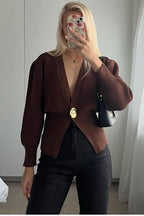 Cardigan à col en V