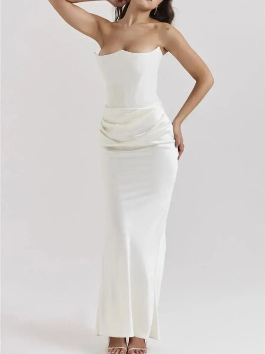 Iris Robe Longue Bustier Moderne - ComfySweet