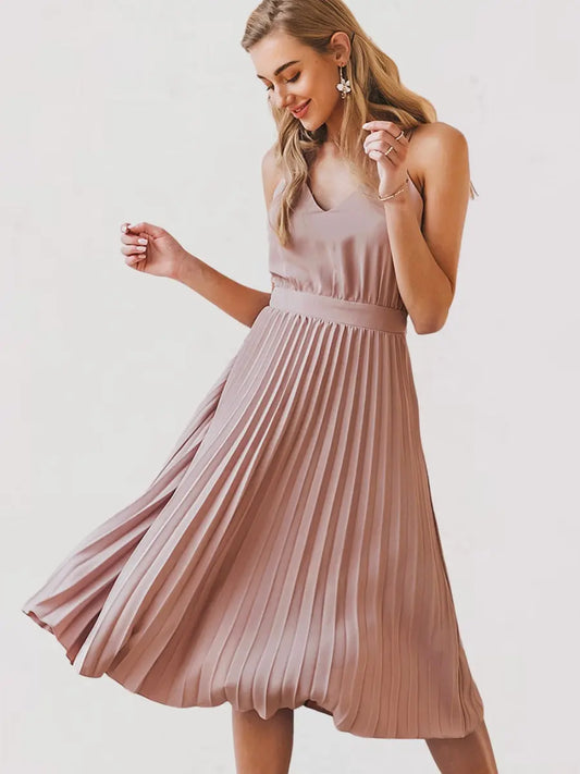 Clara Robe Midi Princesse Plissée - ComfySweet