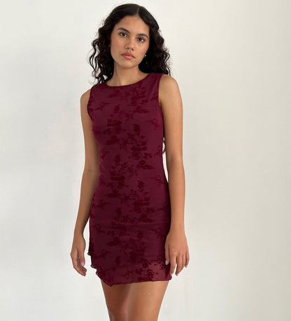 Mini robe à dos nu sans manche Ruby - ComfySweet
