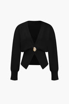 Cardigan à col en V