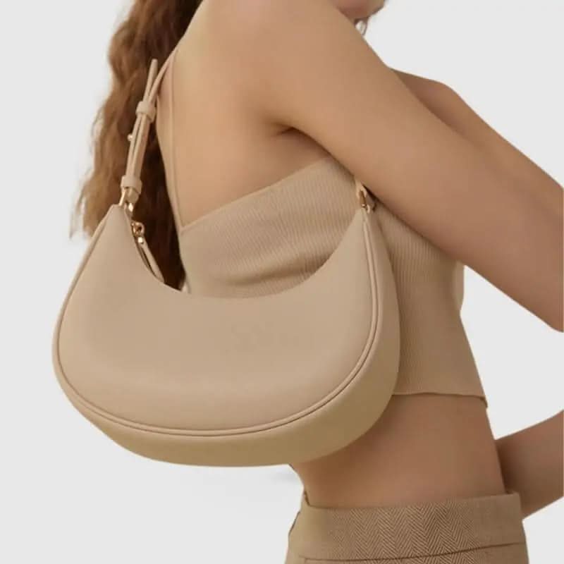 Alba Sac Hobo en Cuir Véritable - ComfySweet