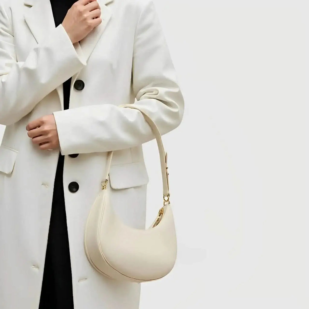Alba Sac Hobo en Cuir Véritable - ComfySweet