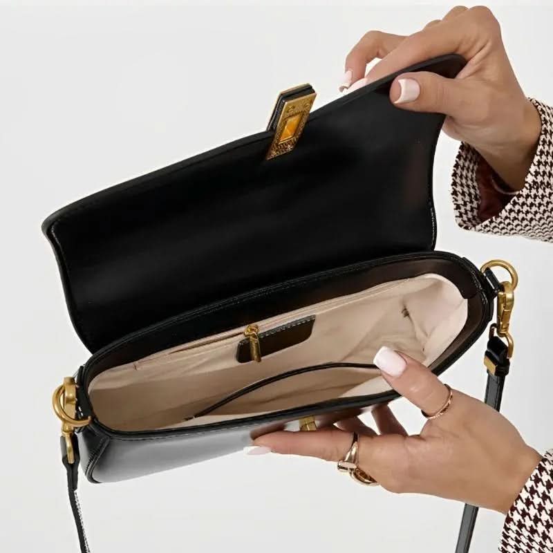 Cassia Sac Baguette Cuir Véritable - ComfySweet