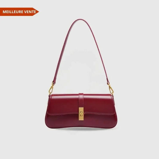 Cassia Sac Baguette Cuir Véritable - ComfySweet