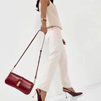 Cassia Sac Baguette Cuir Véritable - ComfySweet