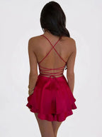 Celestia Mini Robe Satin - ComfySweet