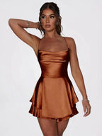 Celestia Mini Robe Satin - ComfySweet