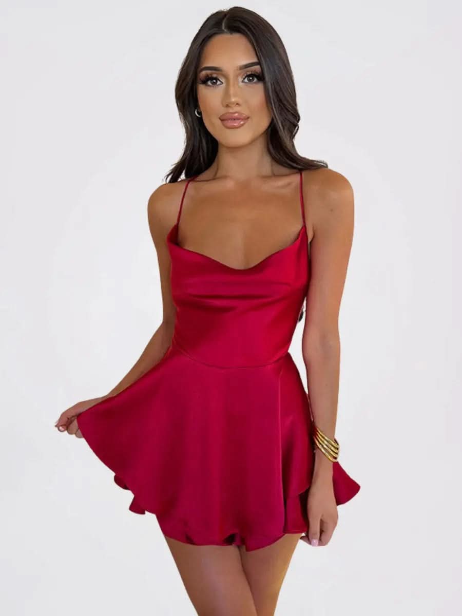 Celestia Mini Robe Satin - ComfySweet