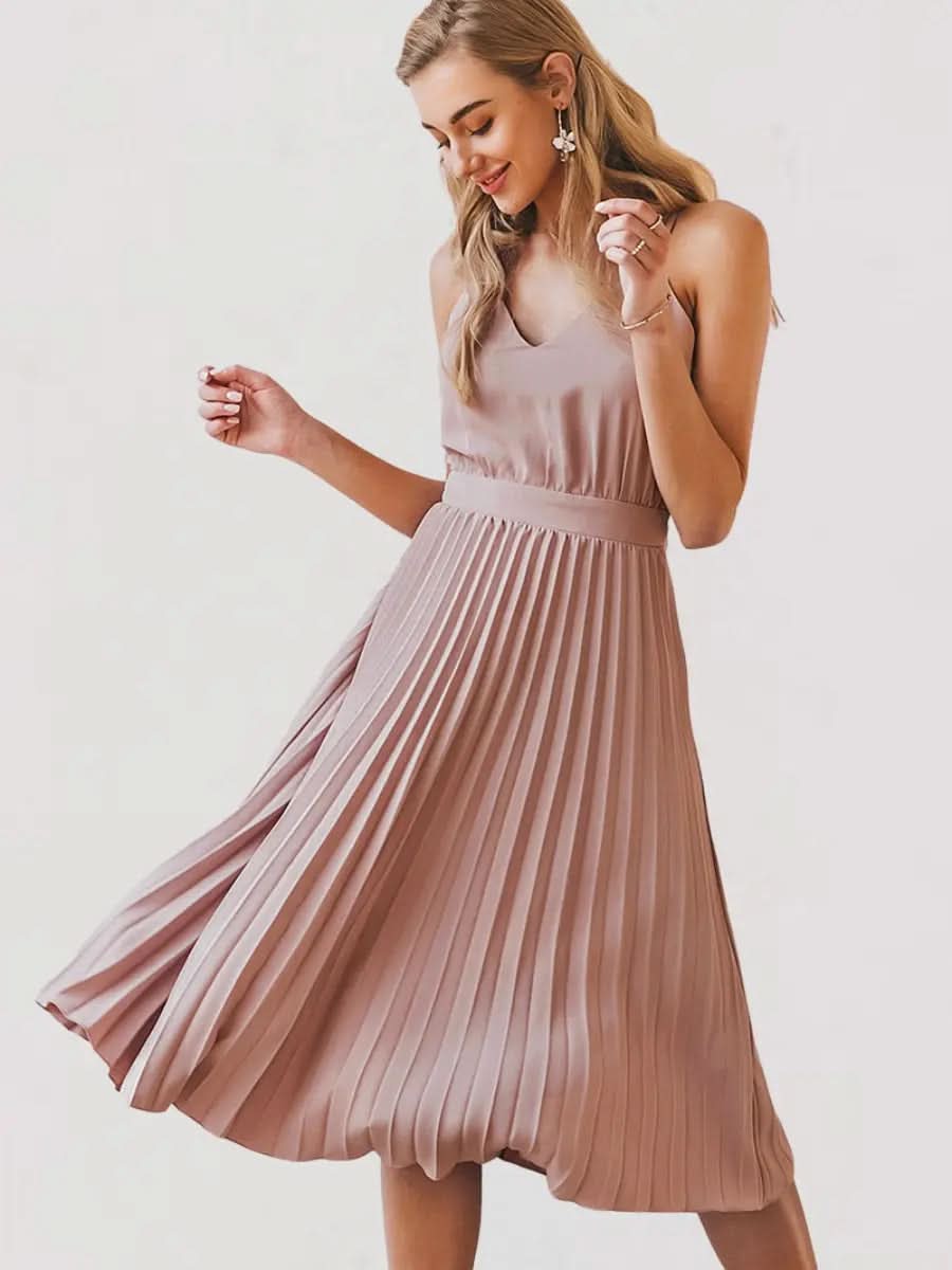 Clara Robe Midi Plissée - ComfySweet