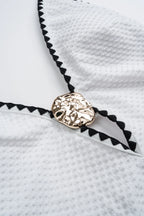 Maillot 1 pièce sculptant décolleté profond