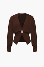 Cardigan à col en V