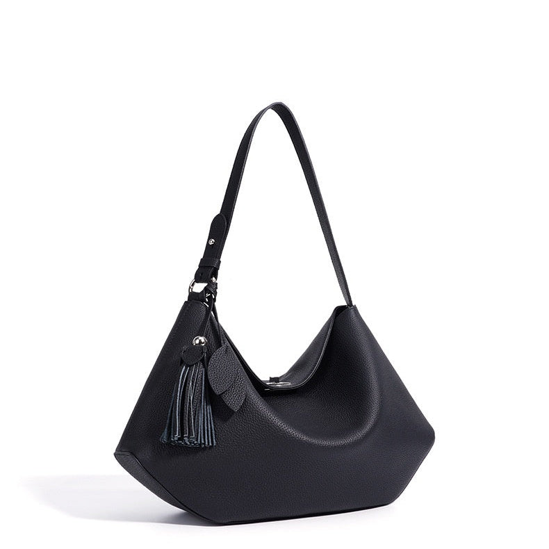 Sac hobo cuir véritable minimaliste