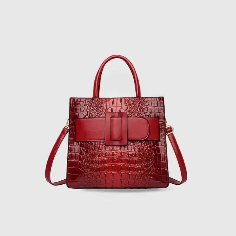 Elva Sac Carré en Cuir Véritable - ComfySweet