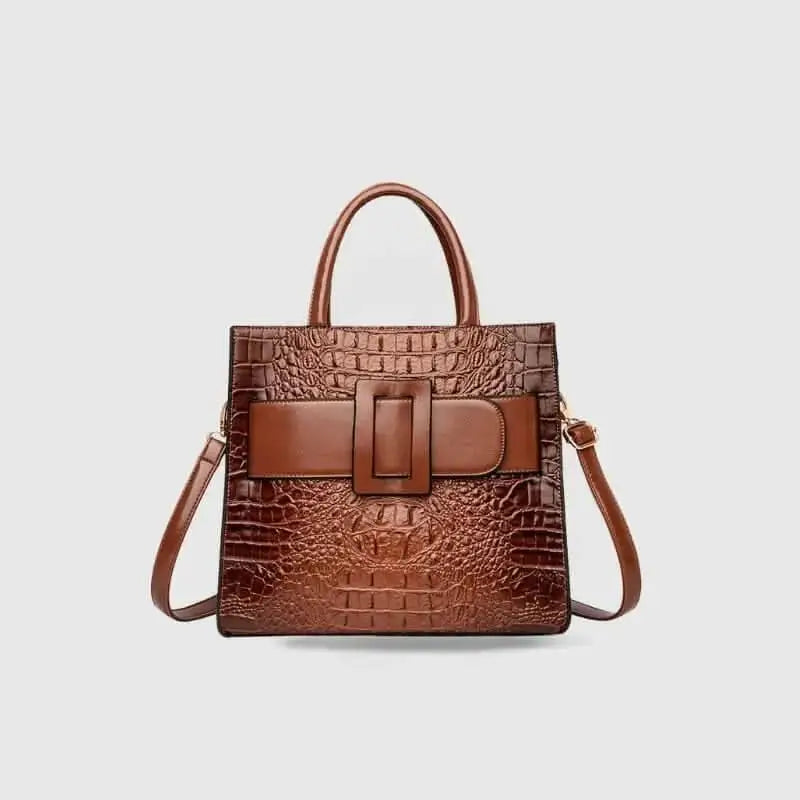 Elva Sac Carré en Cuir Véritable - ComfySweet