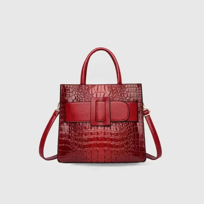 Elva Sac Carré en Cuir Véritable - ComfySweet