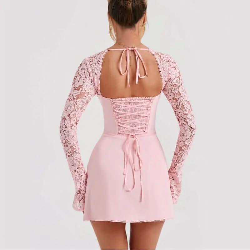 Elysia Robe à Corset Dentelle - ComfySweet