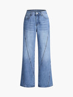 Jean Droit Casual taille haute - jean