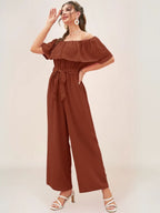 Levana Combinaison Bohème Bardot Fluide - ComfySweet