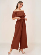 Levana Combinaison Bohème Bardot Fluide - ComfySweet