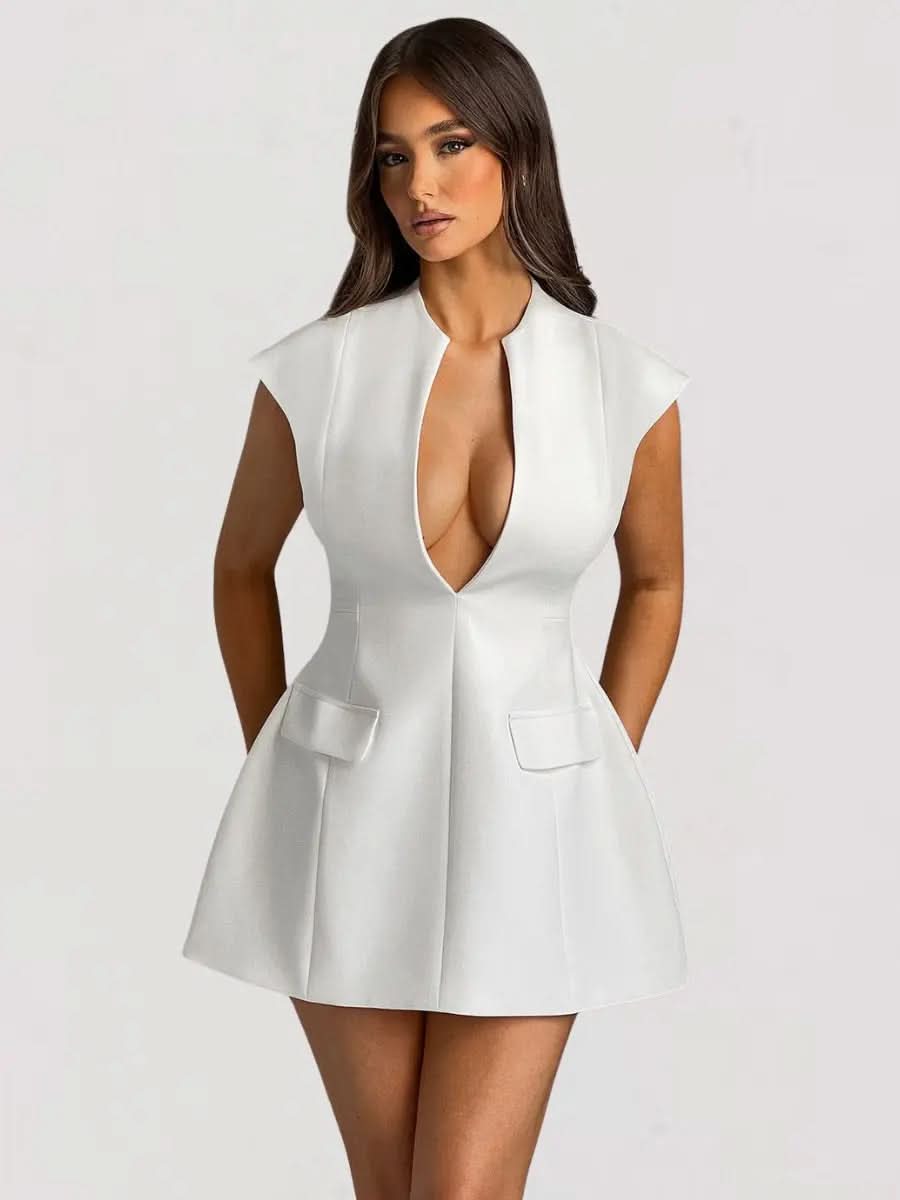 Louane Robe Mini Blanche - ComfySweet