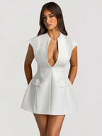 Louane Robe Mini Blanche - ComfySweet