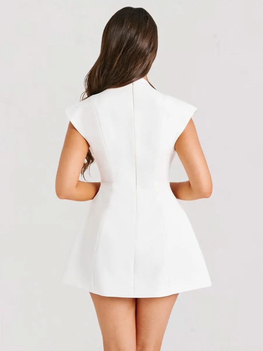 Louane Robe Mini Blanche - ComfySweet