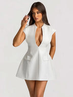 Louane Robe Mini Blanche - ComfySweet