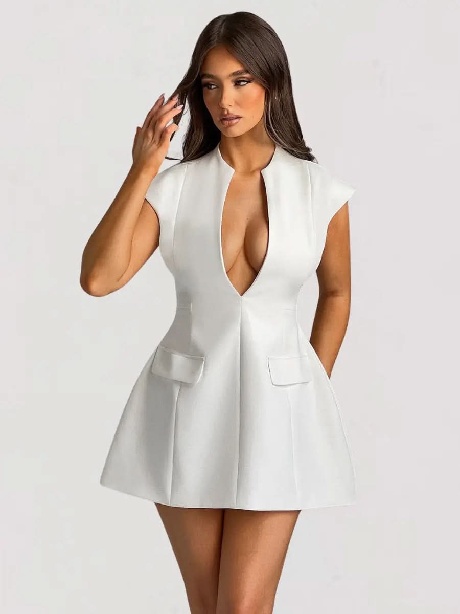 Louane Robe Mini Blanche - ComfySweet