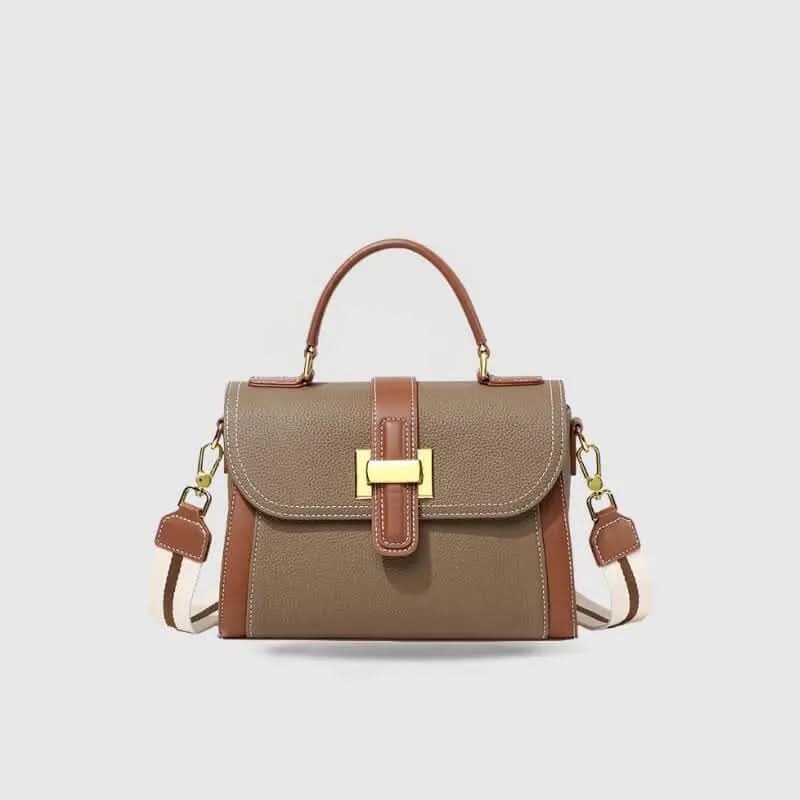 Oria Sac Cartable en Cuir Brun - ComfySweet