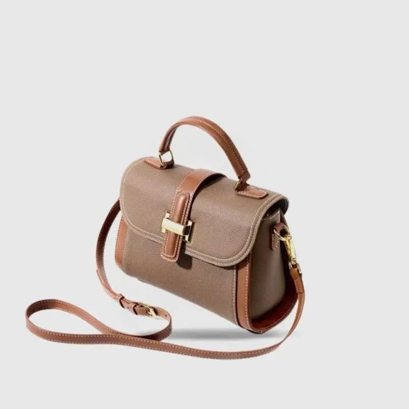 Oria Sac Cartable en Cuir Brun - ComfySweet