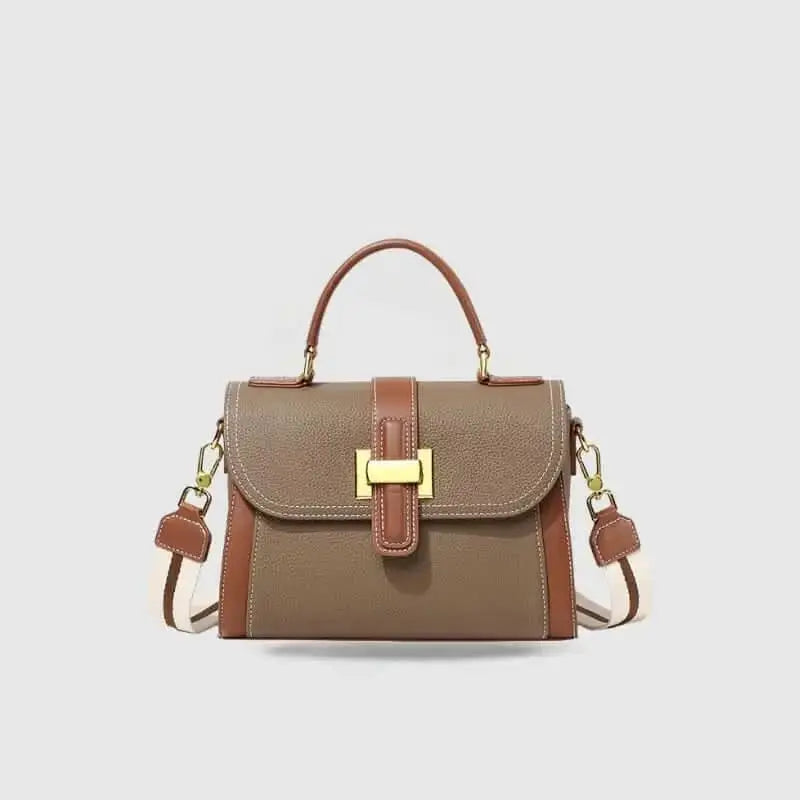 Oria Sac Cartable en Cuir Brun - ComfySweet