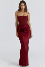 Iris robe corset sans bretelles