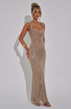 Nalia Robe Maxi Sequins