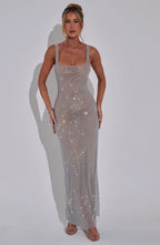 Nalia Robe Maxi Sequins