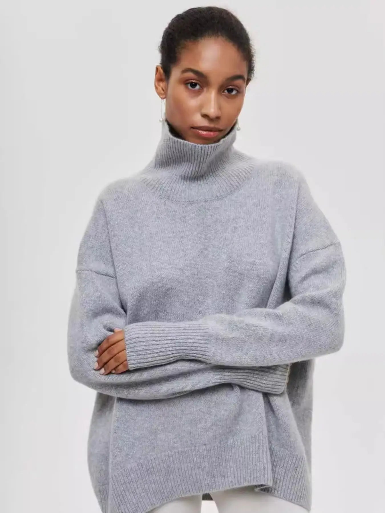 Pull col roulé oversize - pul