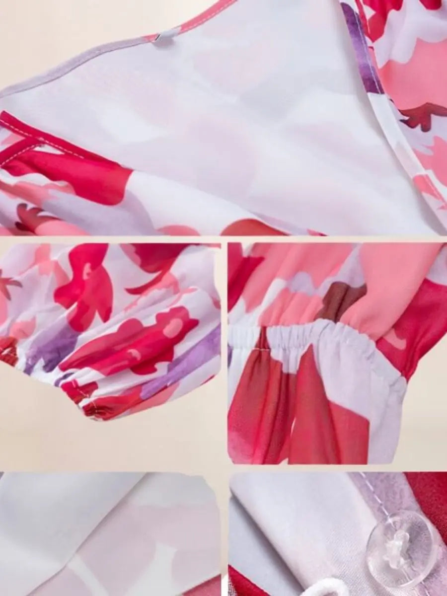 Robe bohème à aquarelle fleurs sauvages - ComfySweet