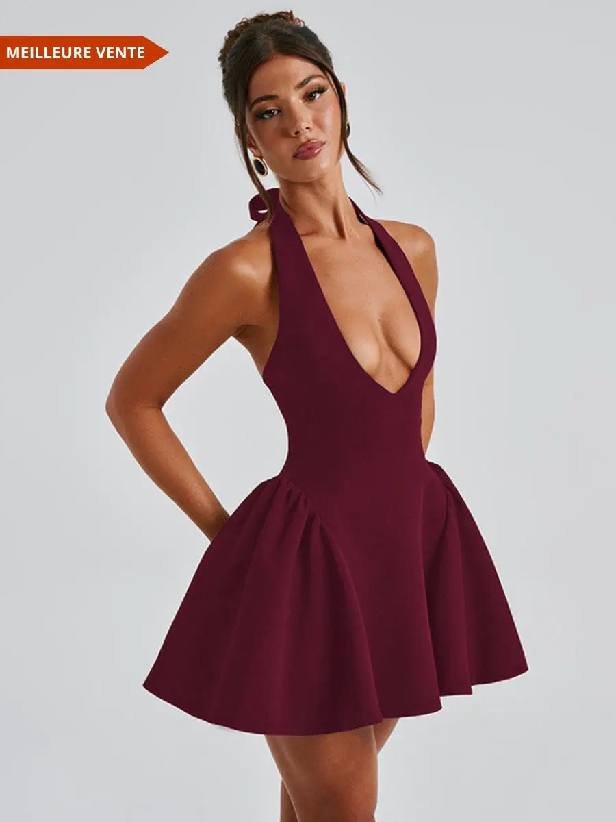 Robe courte à dos-nu style glamour - ComfySweet