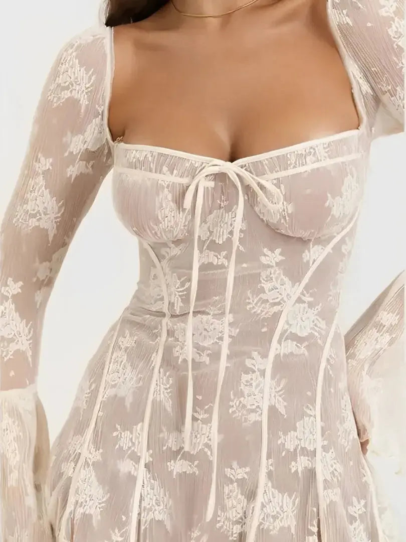 Aria Robe Courte Bohème Dentelle - ComfySweet